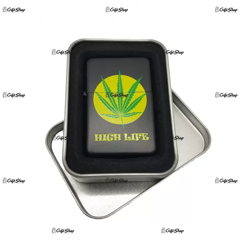 High lite black, bricheta gen zippo metalica model 1